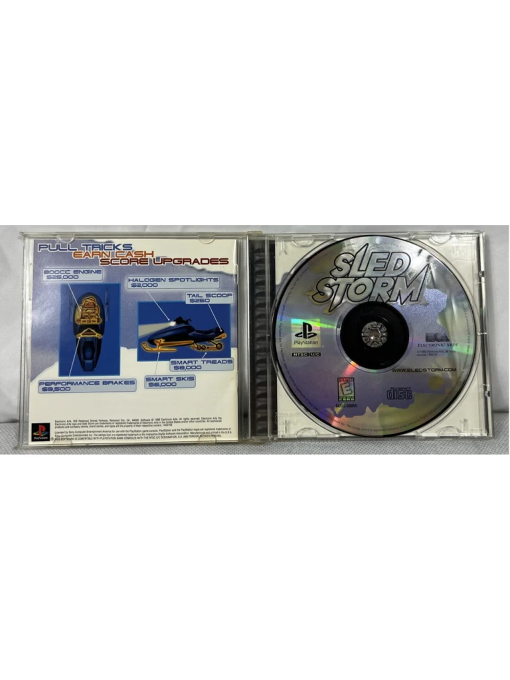 Sled Storm (Sony PlayStation 1, 1999) Snow Mobile Racing PS1 CIB English Tested